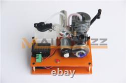 Mini 2-Stroke Gasoline Engine Model Toy Petrol Engine Mixture DC Generator