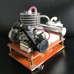 Mini 2-Stroke Gasoline Engine Model Toy Petrol Engine Mixture Nitro DC Generator