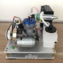 Mini 2-Stroke Methanol Engine Model Toy DIY Water Cooling Engine Generator Motor
