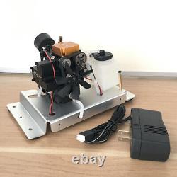 Mini 4-Stroke Methanol Engine Generator Model Toy DIY Nitro Engine Motor 0.5HP