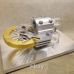 Mini Air-Cooled Stirling Engine Model External Combustion Engine Motor Toy Gift