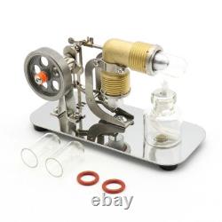 Mini Hot Air Stirling Engine Motor Model Educational Toy Kits Durable Equipment