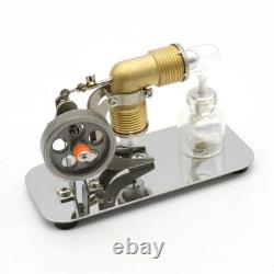 Mini Hot Air Stirling Engine Motor Model Educational Toy Kits Durable Equipment