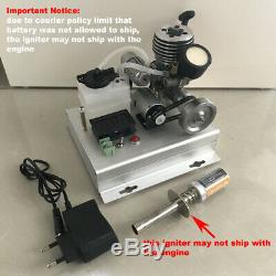 Mini Methanol Engine Model Toy DIY Hand-pulling Motor Generator Model 2-stroke