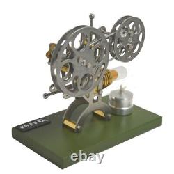 Mini Projector Hot Air Stirling Motor Model Kit that Works Physical Experiment