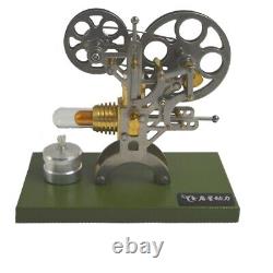 Mini Projector Hot Air Stirling Motor Model Kit that Works Physical Experiment