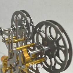 Mini Projector Hot Air Stirling Motor Model Kit that Works Physical Experiment