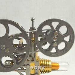 Mini Projector Hot Air Stirling Motor Model Kit that Works Physical Experiment