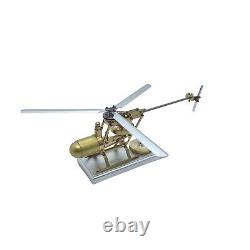 Mini Steam Engine Model Kit Helicopter DIY Vintage Airplane Boiler Motor Toy
