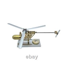Mini Steam Engine Model Kit Helicopter DIY Vintage Airplane Boiler Motor Toy