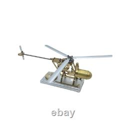 Mini Steam Engine Model Kit Helicopter DIY Vintage Airplane Boiler Motor Toy