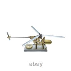 Mini Steam Engine Model Kit Helicopter DIY Vintage Airplane Boiler Motor Toy
