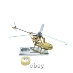 Mini Steam Engine Model Kit Helicopter DIY Vintage Airplane Boiler Motor Toy