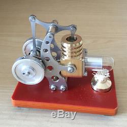 Mini Stirling Engine Model Toy Micro Hot Air Engine Generator Motor Model Toy