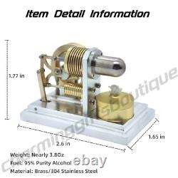 Mini Tiny Stirling Motor Engine Model Toy that Works Power Generator Adults Gift