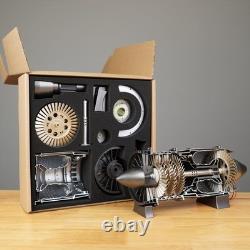 Mini Turbojet Engine Model Kit 13 Scale, 12V Motor, Fan Blades Functional