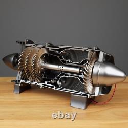 Mini Turbojet Engine Model Kit 13 Scale, 12V Motor, Fan Blades Functional