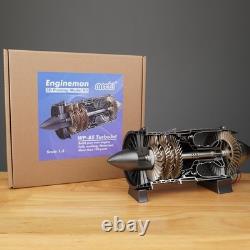 Mini Turbojet Engine Model Kit 13 Scale, 12V Motor, Fan Blades Functional