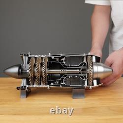 Mini Turbojet Engine Model Kit 13 Scale, 12V Motor, Fan Blades Functional