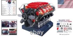 Mini V8 Combustion Engine Model Kit for Adults & Kids