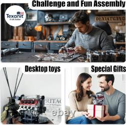 Mini V8 Engine Kit Working Model Electric Supercharger DIY RC