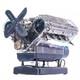 Mini V8 Engine Model Kit That Runs Mechanical Assembly Diy Toy With Bracket