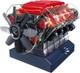 Mini V8 Model Engine Kit, Visible V8 Mini Engine Kit That Works 270 Stem Parts