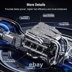 Mini V8 Twin Turbo Engine Model Kit That Works 2899+ PCS Build Your Own Vis