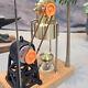 Mini Vintage Live Steam Engine Model With Brass Boiler Generator Motor Gift Toy