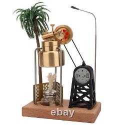 Mini Vintage Live Steam Engine Model With Brass Boiler Generator Motor Gift Toy