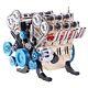 Mini V8 Engine Model Kit That Runs Mechanical Metal Assembly Diy Car Engine M