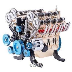 Mini v8 Engine Model kit That Runs Mechanical Metal Assembly DIY Car Engine M