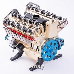 Mini v8 Engine Model kit That Runs Mechanical Metal Assembly DIY Car Engine M