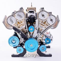 Mini v8 Engine Model kit That Runs Mechanical Metal Assembly DIY Car Engine M