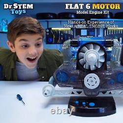 Model Engine Kit for Boys & Girls Ages 12+ Realistic Replica Flat 6 Motor Ha