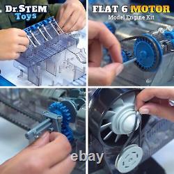 Model Engine Kit for Boys & Girls Ages 12+ Realistic Replica Flat 6 Motor Ha