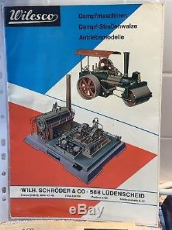 Model Steam Engine Wilesco D32 El. Includes Box, Instructions & Catalogue