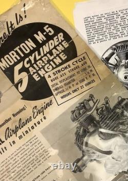 Morton M-5 Radial Wall Hanger Display For Model Engine Mount Hanging NEW