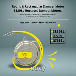 Motor Replace 38398L for Rectangular Dampers (Models 38398L, 37729L, 37339L)
