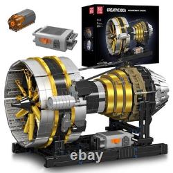 Mould King 10141 Technic Air Plane Engine Eletric Motor Model Building Block Toy