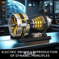 Mould King 10141 Technic Air Plane Engine Eletric Motor Model Building Block Toy