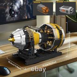 Mould King 10141 Technic Air Plane Engine Eletric Motor Model Building Block Toy