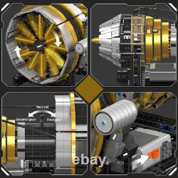 Mould King 10141 Technic Air Plane Engine Eletric Motor Model Building Block Toy