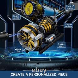 Mould King 10141 Technic Air Plane Engine Eletric Motor Model Building Block Toy