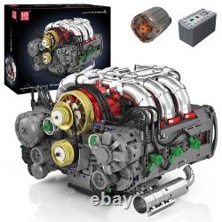 Mould King 10181 Functional Electrical Technic Flat Engine Spots Car Motor Model