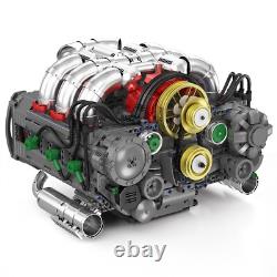 Mould King 10181 Functional Electrical Technic Flat Engine Spots Car Motor Model