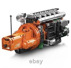 Mould King 10200 Truck Engine Motor Model That Run Building Block Adult Kid Toy