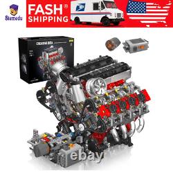 Mould King 2718PCS V8 Engine Model kit 10130 MOC Motorized Car Building Blocks