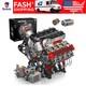 Mould King 2718pcs V8 Engine Model Kit 10130 Moc Motorized Car Building Blocks
