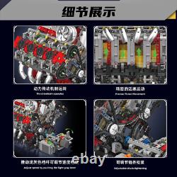 Mould King 2718PCS V8 Engine Model kit 10130 MOC Motorized Car Building Blocks